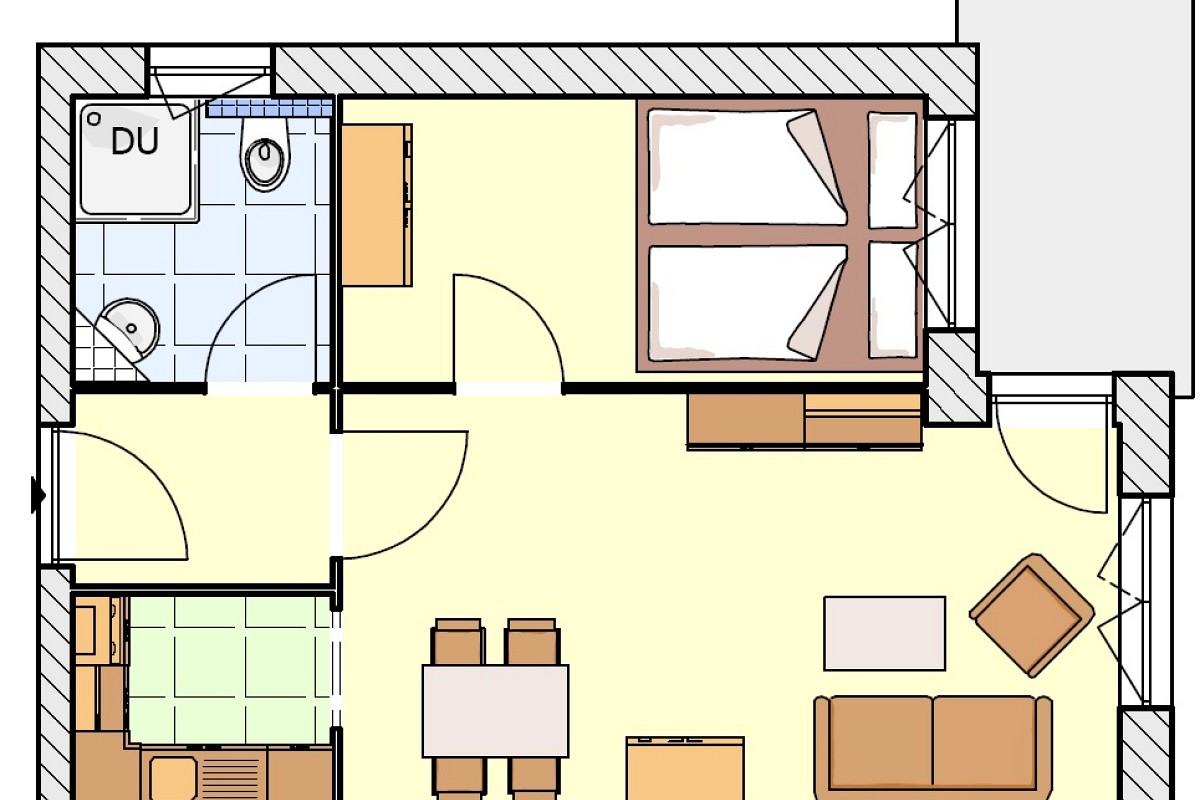 Ferienwohnung Seesternchen Scharbeutz - Grundriss