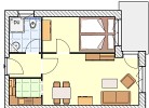 Ferienwohnung Seesternchen Scharbeutz - Grundriss