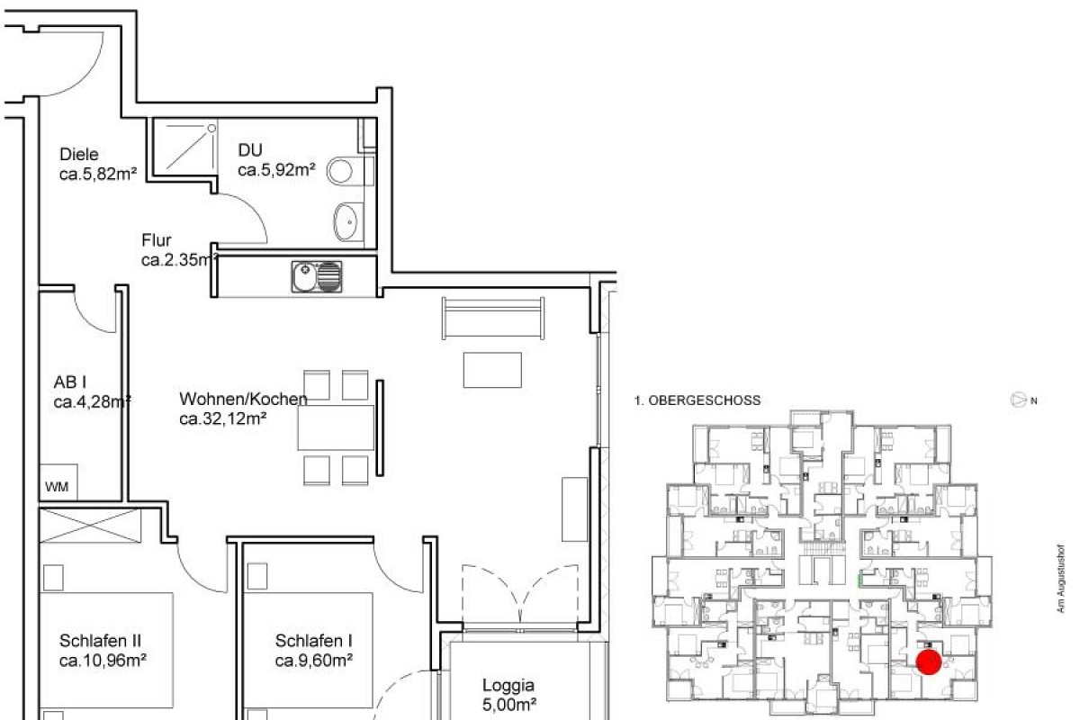 Ferienwohnung Strandvilla Augustusbad 110